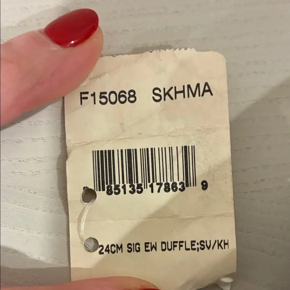 New Coach Beige and Dark Brown Signature Shoulder Bag - Picture 10 of 11